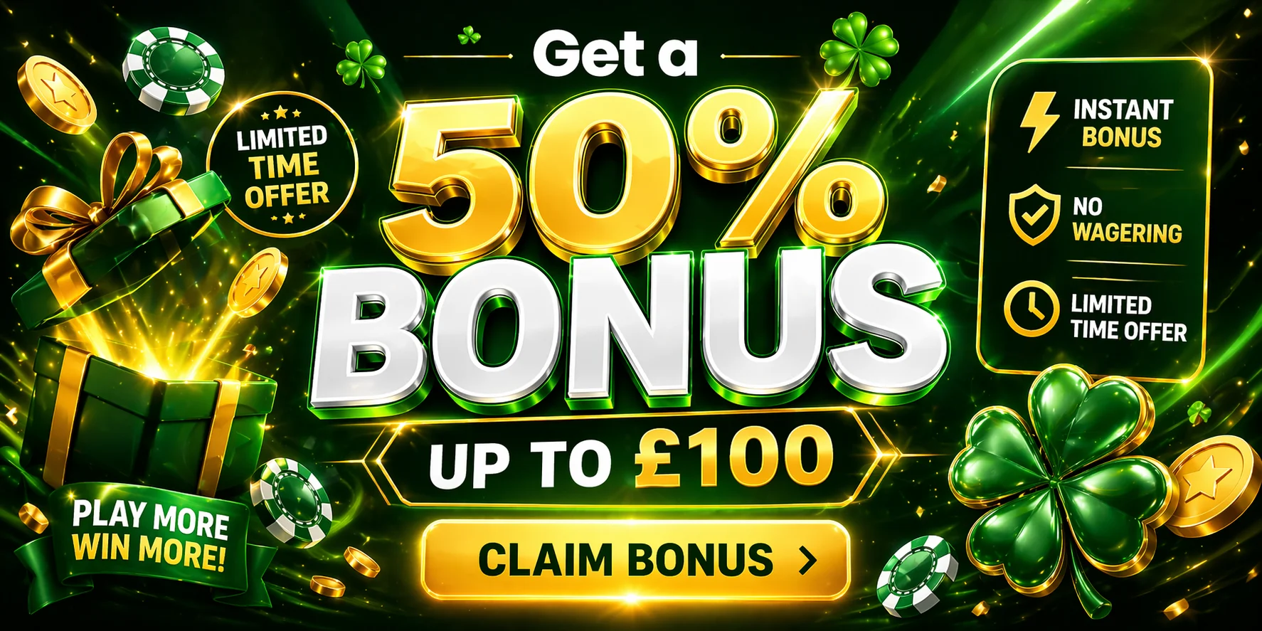 Clover casino — home hero